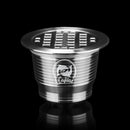 ICafilas  Reusable Coffee Filter for Nespresso  Machine With Tamper Stainless Steel Capsule for Nospresso