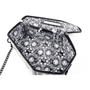 JIEROTYX Skulls Bats Design Womens Bags Handbags Crossbody Bags Girls Shoulder Messenger Bag Female Black Punk Gothic Drop Ship