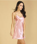 新款100%桑蚕丝吊带睡裙女性感睡衣Pajamas Night Gown Nighty
