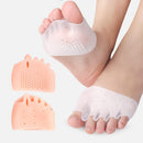 Silicone Forefoot Pads Pain Relief Inserts Pads Toe Separator Soft Gel Insoles Finger Toe Protector Foot Care High Heels Pads