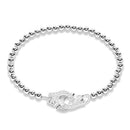 Moonmory France Popular 925 Sterling Silver Handcuff Bracelet For Women Many Silver Beads Chain Handcuff Bracelet Menottes