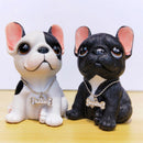 Creative French bulldog figurine home decoration car interior Ornament resin Animal sculpture crafts desktop decor birthday gift