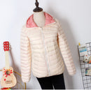 NewBang 6XL 7XL Reversible Down Coat Women Ultra Light Down Jacket Feather Jacket Women Travel Double Side Jackets Plus