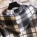 Casual Brand With Hooded Plaid Shirt Men'S Fleece Red Shirts Long Sleeves 2022 New Spring Autumn Plus OverSize M-6XL