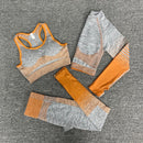 Women 2/3/5pcs Yoga Set Running Seamless Gym Workout Short Sleeve+Top Sport+Leggings+shorts+bra Fitness Suit Yoga Suit