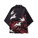 Bebovizi Japanese Style Crane Koi Kimono Tokyo Streetwear Haori Men Women Cardigan Japan Girl Robe Chinese Dragon Anime Clothes
