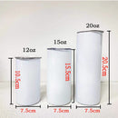 20oz/15oz Sublimation Straight Skinny Tumbler Blank Stainless Steel Tumbler DIY Cups Vacuum Insulated Car Coffee Mugs Gift