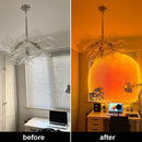 Sunset Projection Lamp,USB Port 180° Rotation LED Projector Lamp,For Bedroom  Selfie Atmosphere Creation