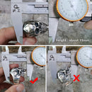 LINSION 925 Sterling Silver High Detail skull rings for men Biker Punk Ring TA50 US Size 7~15