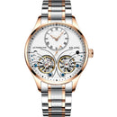 AILANG Genuine Brand Men's Double Tourbillon Luminous Direct-looking Mechanical Watch Automatic Watch Men's Watch   Hollow Movem