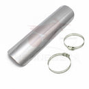 Black /Chrome Motorcycle Curved Exhaust Muffler Pipe Heat Shield Cover Guard Protector Universal for Honda Harley