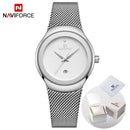 NAVIFORCE Luxury Brand Watches for Women Fashion Casual Ladies Quartz Wristwatch Rose Gold Stainless Steel Waterproof Clock Girl
