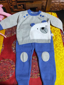 spring and autumn sweater suit, newborn cardigan jacket, baby knitwear 7