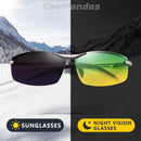 CoolPandas 2022 变色太阳镜 男士日夜两用偏光变色龙眼镜 驾驶UV400太阳镜 Oculos De Sol