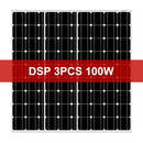 Dokio 18V 100W Rigid Solar Panel China 18V Monocrystalline Silicon Waterproof Solar Panel Charge 12V