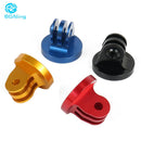 适用于Gopro三脚架支架适配器1/4螺纹适配器CNC铝合金，兼容Go Pro Hero 9 8 7 6 5 4 3+运动相机配件