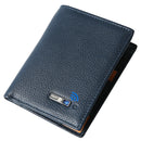 Smart Anti-lost Wallet Tracker  Genuine Leather Men wallets Soft Bluetooth-compatible Leather Purse Male Luxury Men&