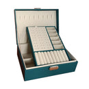 PU Leather Jewelry Storage Display Portable European-Style Multi-Function Packaging Box  With Drawer Winter Gift