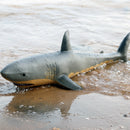 Oenux Large Size Sea Life Animals Soft Great White Shark Big Shark Action Figures Model Lifelike Educational Toys For Kids Gift