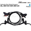 禧玛诺 DEORE M6100 M6120 油压碟刹套件，含M6100刹把和BR-M6100或M6120刹车卡钳（已组装）