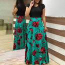 2022 Bohemian Beach Dress Women Summer Casual Sleeveless Split Floral Off Shoulder Maxi Long Boho Dress Clothing Robe Female
