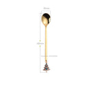 Wholesale Christmas Coffee Spoon &amp; Fork Sets Coffee Stirring Spoon Creative Dessert Tea Spoon Shovel Christmas Gift Box