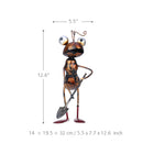 Tooarts 13inch Ant garden decor Iron garden decoration outdoor With Removable Bucket Succulent Flower Pot Trinket Storage