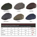 VOBOOM Ivy Cap Herringbone Flat Caps 50% Wool Tweed Scally Cabbie Hat NewsboyCap Bunnet Paddy Dai Cheese-cutter Driving Hats