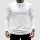 Mens Summer gyms Workout Fitness T-shirt Bodybuilding Slim Shirts printed O-neck Long sleeves cotton Tee Tops clothing