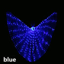 LED wings of Danza del vientre illuminina El attire de Ala wings de Baile LED colors Del Arco Iris accesorios para actuación en es
