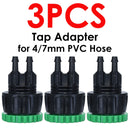 KESLA 5-100米花园浇水软管 4/7毫米 PVC 微灌溉管滴灌管洒水器 1/4'' 草坪阳台温室