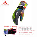 Wild Snow Brand New Ski Gloves Women Warm Winter Waterproof Snowboarding Gloves Snowmobile Riding Motorcycle Gloves