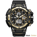 SMAEL Sport Watch Men Big Dial LED Digital Quartz Wrist Watches Men&