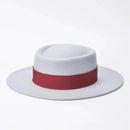 VRIGINER High Quality Autumn Winter Fedora Hat Woman Fashion Big Women 100% Wool Hat Flat Top Ladies Wide Brim Hat For Winter