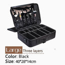 New Fashion Women Cosmetic Bag Travel Makeup Professional Make Up Box Cosmetics Pouch Bags Beauty Case For Makeup Artist