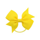 20pcs/lot Grosgrain Ribbon Hair Bands Ponytail Holder Rubber Band For Baby Girls Handmade Hair Rope Scrunchie  Hair Accessories