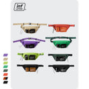 INFLATION Multi-pocket Double Zipper Streetwear Waist Bag Clear Fanny Pack Belt Bag Transparent Plastic Large Bum Bag 228AI2019
