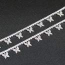 Fashion Iced Out Bling Butterfly Choker Pendant Necklace Gold Silver Color with 4mm Tennis Chain Hip Hop Jewelry for Men Women