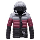 CHAIFENKO Winter Warm Casual Jacket Parkas Men Autumn Fashion Streetwear Men Parkas Windproof Thick Hooded Slim Solid Coat Men