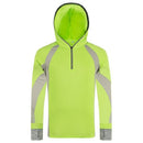 Men Fishing Shirt Anti UV Clothes Sun Protection Hoody Pullover Quick Dry Breathable Fishing Sweater Wears Hiking Climbing Shirt