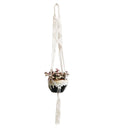 Handmade macrame plant hanger pot holder pot tray/pot hanger pot tray for wall decoration countyard /garden pot tray for plant
