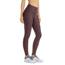 SYROKAN Thermal Fleece Lined Leggings Women High Waisted Winter Yoga Pants with Pockets-28 Inches