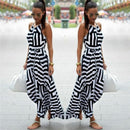 2022 Bohemian Beach Dress Women Summer Casual Sleeveless Split Floral Off Shoulder Maxi Long Boho Dress Clothing Robe Female
