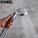FOHEEL Shower Head Adjustable 3 Mode Shower Head Hand Shower High Pressure Water Saving One Button To Stop Water Shower Heads