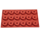 New 20-cavity Silicone Oval Doughnut Mold Small Cake Chocolate Pancake Moulds for Baking Mini Dessert Kitchen DIY Handmade Tools