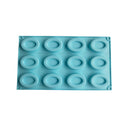New 20-cavity Silicone Oval Doughnut Mold Small Cake Chocolate Pancake Moulds for Baking Mini Dessert Kitchen DIY Handmade Tools