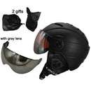 LOCLE CE Certification Glasses Ski Helmet In-mold Skiing Helmet With Goggles Snowboard/Skateboard Helmet 5 Colors M/L/XL