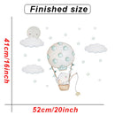 Cartoon Kids room Wall Decor Wall Stickers Hot Air Balloon Vinyl Wall Decals for Home Decoration Art Murals Sticker Wallpaper
