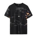 HIO HOP LOOSE 男士T恤休闲印花2022夏季短袖黑白T恤加大码L-6XL 7XL 8XL 9XL