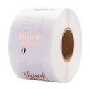 500pcs Round Labels Kraft Paper Thank You Sticker Dragees Candy Bag Flower Gift Box Cake Boxes and Packaging Wedding Stickers